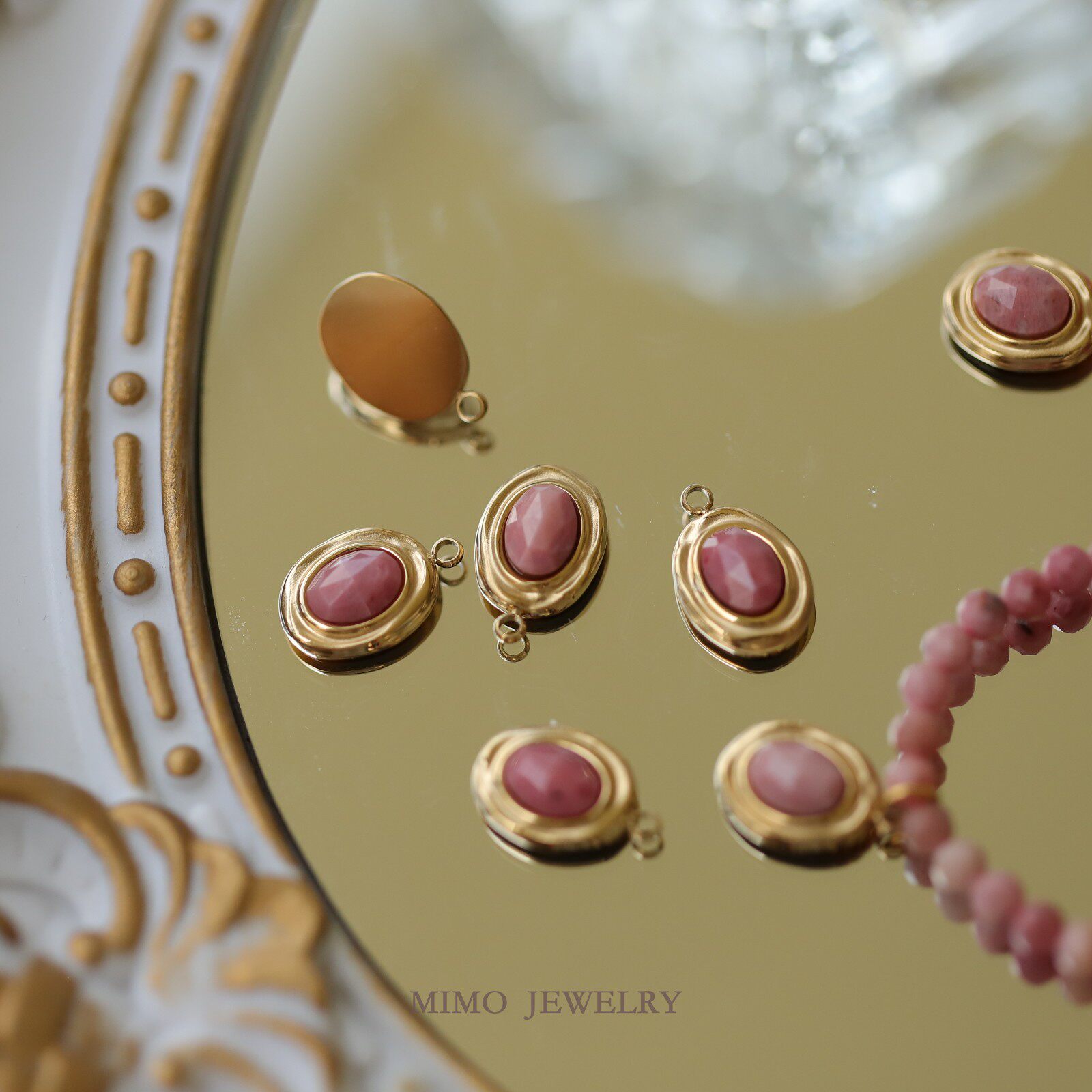 1pcs 티타늄 스틸 골드 도금 드라이 로즈 컬러 면처 - Rose Gold Bracelet 리뷰 및 가격