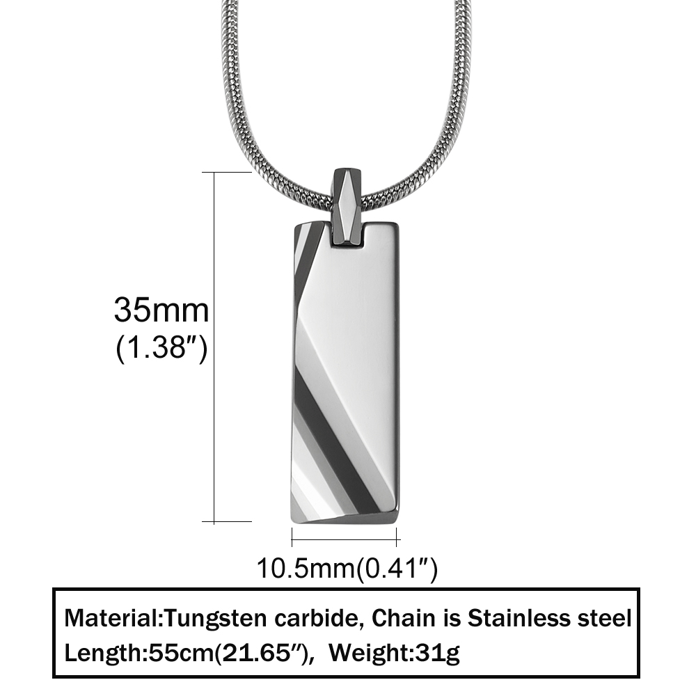 남성용 맞춤형 텅스텐 카바이드 펜던트, 스크래치 방지, - Engraved Name Necklace 리뷰 및 가격