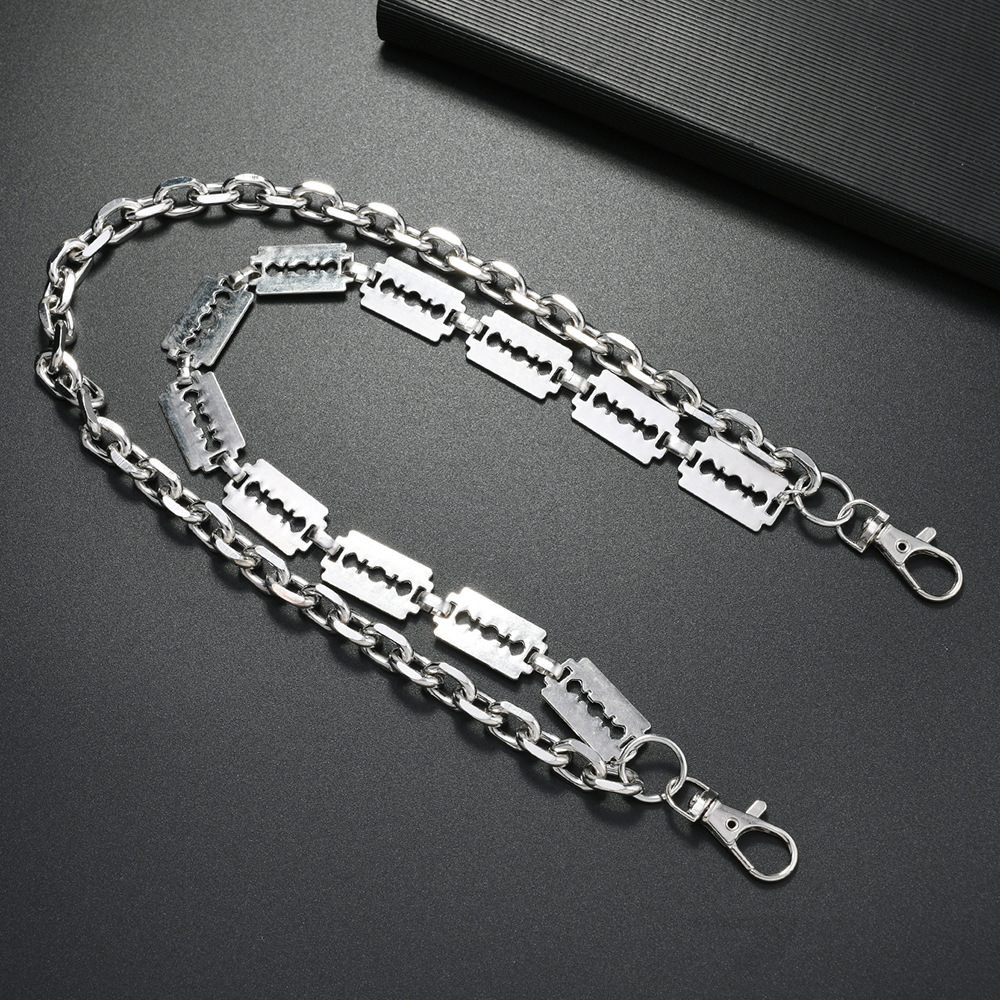 남성 여성 바지 청바지 바지 체인 벨트를위한 펑크 금속 - Hip Hop Chain Necklace 리뷰 및 가격