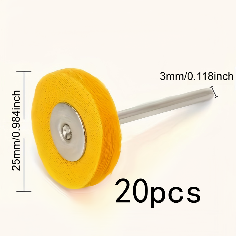 20Pcs 3mm 노란색 연마 천 휠, 내마모성 보풀  - Jewelry Watches & Accessories 리뷰 및 가격