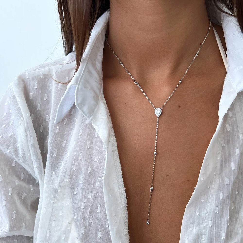 Stonefans 에메랄드 그린 눈물 방울 Lariat - Crystal Choker Necklace 리뷰 및 가격