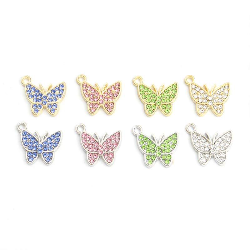 100개/세트 나비 펜던트 참 크리스탈 장식 참 DIY - Butterfly Pendant Necklace 리뷰 및 가격