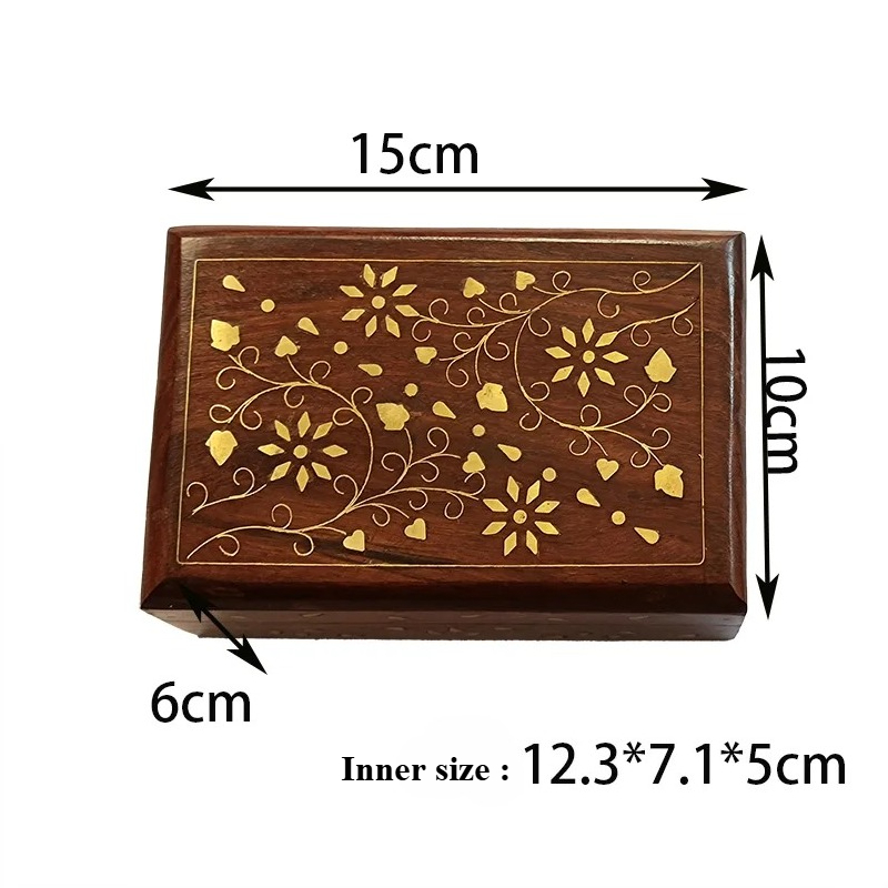 수공예 구리 장식 원목 보석함 인도산 로즈우드 시계,  - Indian Jewelry Watches 리뷰 및 가격